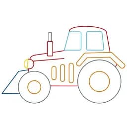 Розмальовка з підказкою Видавництво Ранок Великі машини (С560009У) - мініатюра 4