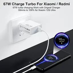 Зарядний пристрій Xiaomi 67W HyperCharge (Type-A) (BHR07SKEU) - мініатюра 3