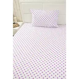 Набор Руно Звездочки Простыня + наволочка 143х215 см 50х70 см сатин набивной комбинированный (12.137_зірочки)