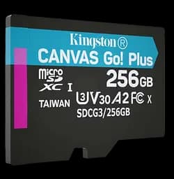 Карта пам'яті KINGSTON microSDXC Canvas Go Plus 256Gb Class 10 UHS-1 А2 V30 [R-170MB/s] без SD адаптера SDCG3/256GBSP [59155] - мініатюра 4