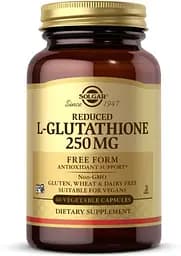 Натуральна добавка Solgar Reduced L-Glutathione 250 mg, 60 вегакапсул