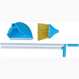 Совок для прибирання Zambak Plastik та щітка з довгими ручками блакитний (ZP-129b) - мініатюра 4