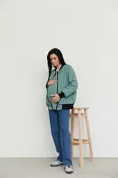 Бомбер для вагітних демісезонний Knoxville розмір XXL-3XL Lullababe Оливковий - мініатюра 3