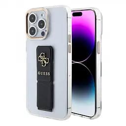 Чехол Guess PU Grip 4G Metal Logo для iPhOne 15 Pro Max Black (57983117152)