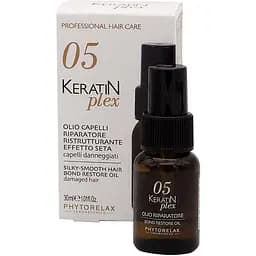 Восстанавливающее масло-шелк для гладкости волос Phytorelax Bond Restore Hair Oil с гидролизованным кератином 30 мл