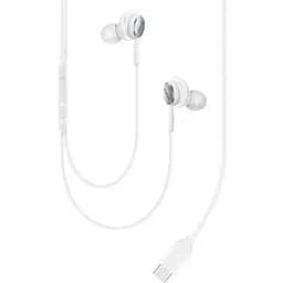 Дротова гарнітура Samsung Type-C EO-IC100BWEGRU біла - мініатюра 5