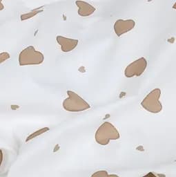 Простирадло на резинці Cosas в дитяче ліжечко BEIGE HEARTS 60х120х12 см (BeigeHearts_120) - мініатюра 6