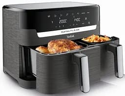 Аерогриль Tefal Dual EasyFry & Grill AirFryer чорний 2700 Вт (EY905B10) - мініатюра 10