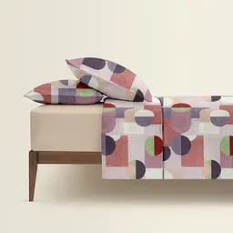 Комплект постільної білизни Cosas Geometry CS6 Євро фіолетовий (GeometryRedViolet_12Magnolia_200) - мініатюра 2