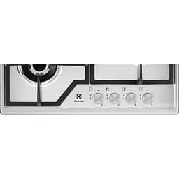 Варильна поверхня газова Electrolux 60 см чугун нержавіюча сталь - мініатюра 3