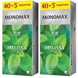 Набор пакетированного зеленого чая Monomax Melissa 135 г (90 шт. x 1.5 г)