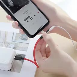 Перехідник Hoco LS28 3 in 1 Apple to Lightning аудіокабель - мініатюра 2