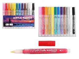 Набор акриловых маркеров, 12 цветов, 12 шт.