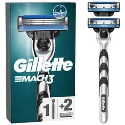 Бритва Gillette Mach3 з 2 змінними картриджами (7702018020706/7702018020676)