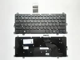Клавіатура для ноутбуків Dell Inspiron 11 (3137, 3152, 3157), XPS 10 Tablet Series чорна без рамки RU/US