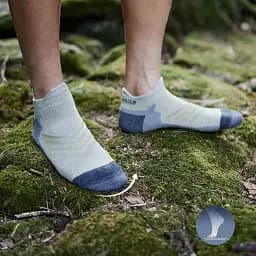 Шкарпетки Naturehike CYY2341ZJ012 низькі L бежево-сірі - мініатюра 2