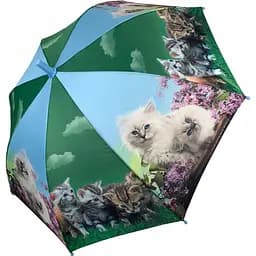 Детский зонт-трость полуавтомат The Best 88 см зеленый