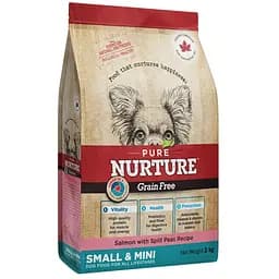 Сухий корм Pure Nurture для собак малих та дрібних порід на всіх стадіях життя, рецепт з лососем та кол. горохом 2 кг 