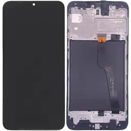 Дисплей Samsung A105FN Galaxy A10 Dual Sim /M105 чорний, оригінал PRC, з рамкою