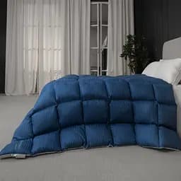 Ковдра MirSon Valentino 034 зимова пухова 110х140 см блакитна (2200000017161) - мініатюра 6