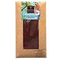 Шоколад молочний Bovetti з трояндою 100 г