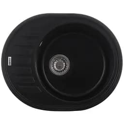 Кухонна мийка Zerix ZS-6250R-14 black металік ZX4554, Чорний матовий