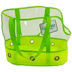 Сумка Lucky Pet Неон №0, 22,5x32,5x28 см, прозрачная с желтым