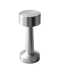 Настільна лампа з акумулятором Goldlux 327512 Simply LED 2700K+4000K+6500K IP20 срібляста