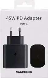 Зарядний пристрій адаптер блок Samsung 45 W Travel Adapter (EP-TA845NBE) w/o cable без кабелю чорний - мініатюра 4