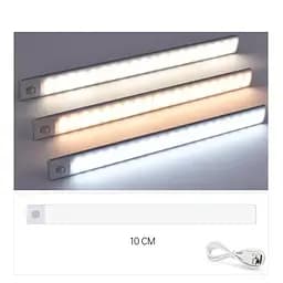 Бездротовий світлодіодний нічник XIAOMI з датчиком руху USB white (10см)
