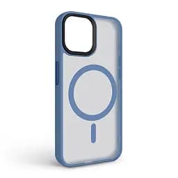Чехол для Apple iPhone 15, Uniq MagCase, голубой, противоударный, панель-накладка с MagSafe, ударопрочный TPU+PC, с магнитом MagSafe, поддержка полноценной беспроводной зарядки, ArmorStandart (ARM75331) - мініатюра 2
