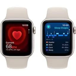Смарт-годинник Apple Watch SE 2 GPS 40mm Starlight Aluminum Case with Starlight Sport Band S/M [MR9U3] [95073] - мініатюра 5