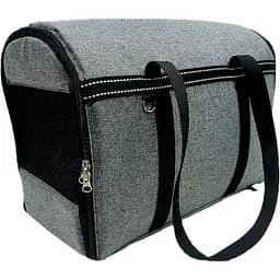 Сумка-переноска Matys Меланж №1, раскладная, 23х40х34 см, серая