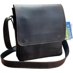 Містка чоловіча сумка GS коричнева 28 x 24 x 7 см (АР 002 кор) 240