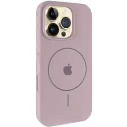 Чохол Epik Silicone Case Full Protective AA V2 with MagSafe для Apple iPhone 16 Pro 6.3 Сірий/Lavender
