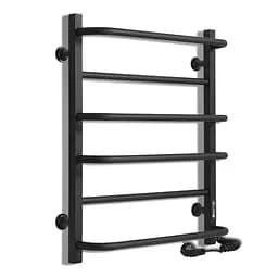 Електрична рушникосушарка Laris Зебра Комфорт ЧФЧ6 500x600 Е права R3 73207641, Чорний матовий, Праве, Електронний