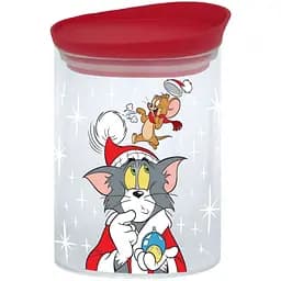 Банка для зберігання Warner Bros. Tom and Jerry New Year з пластиковою кришкою 8.5x12.5 см 500 мл (85005774)