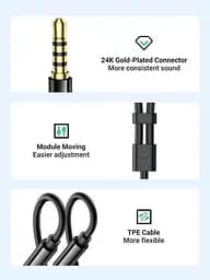 Спліттер Ugreen перехідник-розгалужувач 3.5 мм AM to 3.5 мм 2 AF ABS Black (30620) - мініатюра 4