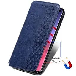 Шкіряний чохол-книжка GETMAN Cubic (PU) для Xiaomi Mi 11 Синій - мініатюра 4