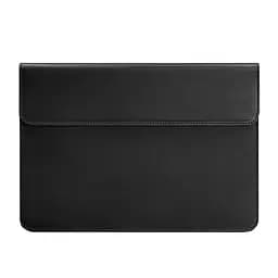 Шкіряний чохол-конверт BlankNote на магнітах для MacBook 14 Чорний Crazy Horse - мініатюра 5