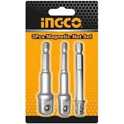 Набір перехідників до торцевих головок 1/2"1/4" та 3/8" Ingco 3 шт. (AMN365A01)