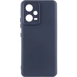 Чохол Silicone Cover Lakshmi Full Camera (AAA) для Xiaomi Poco X5 5G/Redmi Note 12 5G Темно-синій/Midnight blue