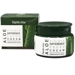 Крем для обличчя Farmstay Visible Difference Fresh Cream Aloe, з алое екстрактом, 100 мл