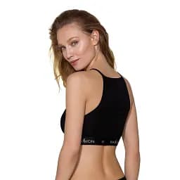 Спортивний топ із прозорою вставкою Passion PS006 TOP black L - мініатюра 6