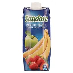 Нектар Sandora Бананово-яблочно-клубничный 500 мл (546555)