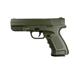 Страйкбольний пістолет Galaxy Glock, метал, зелений, вага 560 г, G39G