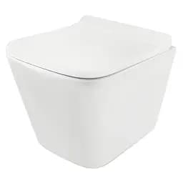 Унитаз подвесной укороченный Jaquar Arla Rimless с сидением Soft Close ARS-WHT-39953BI, Белый