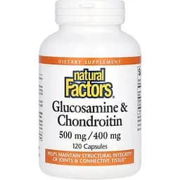 Глюкозамін та хондроїтин Natural Factors Glucosamine & Chondroitin 120 капсул