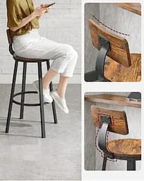 Барний стілець Leobert Comfy 2 штуки Loft - мініатюра 5