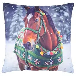 Подушка декоративна Home Line Кінь в святковому вбранні 40х40 см (197707)